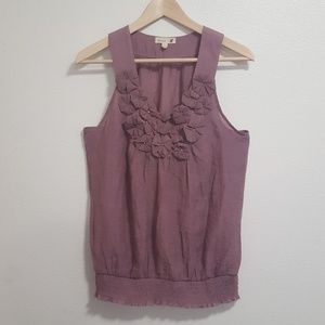 Blush pink sleevless blouse